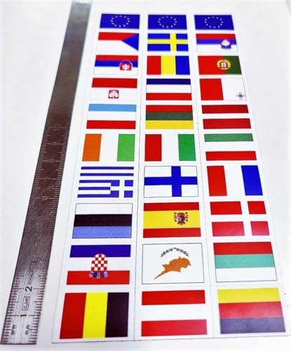 Europa 30 Magnete der Länder in Europa, 20 x 30 mm, magnetisch