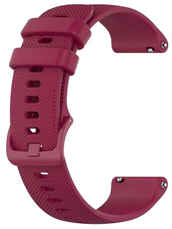 OcioDual Bracelet Montre 18mm Rouge Vin, Bracelets de Montres pour Homme à Dégagement Rapide, Bracelet Montre Connectée Femme en Silicone, Bracelets de Montres pour Femme, Unisexe