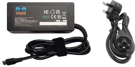 65W POWERGOAT USB-C LAPTOP ADAPTER CHARGER FOR HP PRO X2 612 G2 POWER SUPPLY UNIT PIN 20V 3.25A TYPE-C