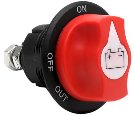 Interruptor principal de batería, Desconectador de Bateria de 100 A, interruptor de corriente para coche, interruptor principal de batería 12 V-48 V para batería de coche, interruptor de corte