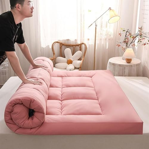 Matratze Campingmatratze Erwachsene Japanische Futon-Matratze Tragbare Tatami-Matte Verdickter Boden Schlafmatratze Klappbett Matratze für Os