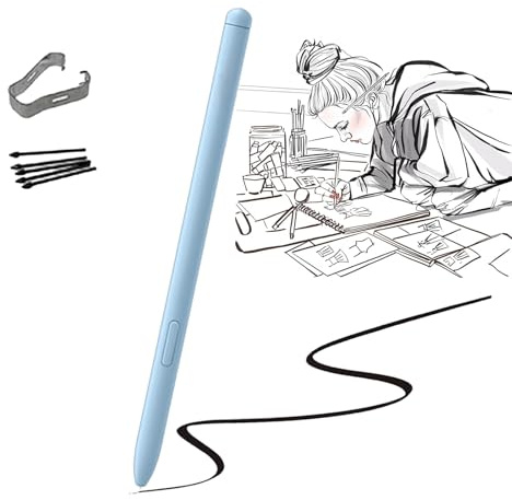 Galaxy Tab S6 Lite S Pen para Galaxy Tab S6 Lite Lápiz para Samsung Galaxy Tab S6 Lite (EJ-PP610) Stylus Pen S Pen SPen + Puntas de Repuesto (Azul Angora)