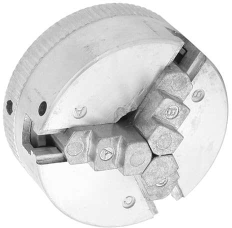 Portabrocas de Torno de Metal de 3 Mordazas, Abrazadera de Portabrocas de 3 Mordazas, Mandril de Torno Autocentrante de Rosca M12x1 para Carpintería, Mini Torno de Metal CNC
