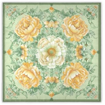 siphylline Écharpe en soie jaune hortensia bohème châles funky écharpe en soie pour femme pour soirée bufandas para mujer, Hortensia Jaune Boho, Taille unique