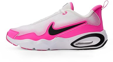 NIKE Air Max Nova (GS), Sneaker, Bianco Nero Laser Fucsia, 37.5 EU