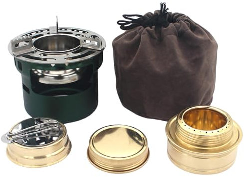 Réchaud à alcools portable - Fours d'extérieur pour alcools, spiritueux, brûleurs en métal - Fours de camping pour barbecue - Assesories durables