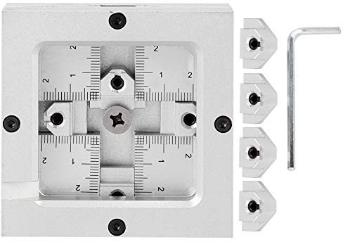 Stazione BGA Reballing Kit in Alluminio, Fissaggio Universale con Rete Fissa Acciaio, Kit Rework HT - 80H - Struttura Durevole in Lega Leggera, Compatibile per Chip 9-43mm,