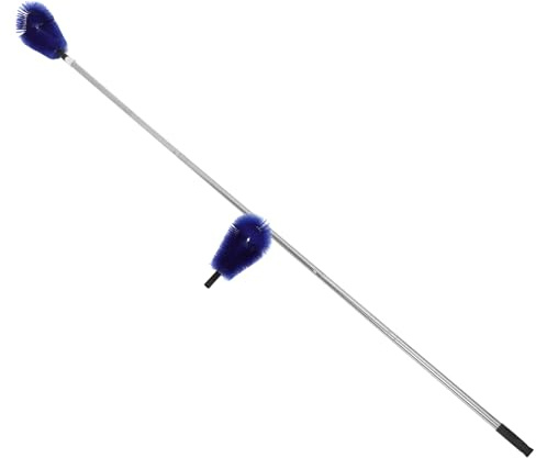 COHEALI Spazzola Telescopica per Grondaie Regolabile Asta Estensibile, Strumento Multi-angolo per Pulizia da Terra di Foglie e Detriti, Accessori per Manutenzione Grondaie Casa e Ufficio