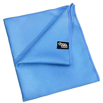 Großes 20x16 Zoll Mikrofaser Reinigungstuch (2 Stück) zum Polieren von Edelstahl und Glas für einen perfekten Glanz - benötigt kein Reinigungsmittel - ideal für Küchengeräte, Fenster, Bildschirme, etc