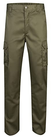 VELILLA 103001 Pantalon multipoches Vert chasse Taille 34