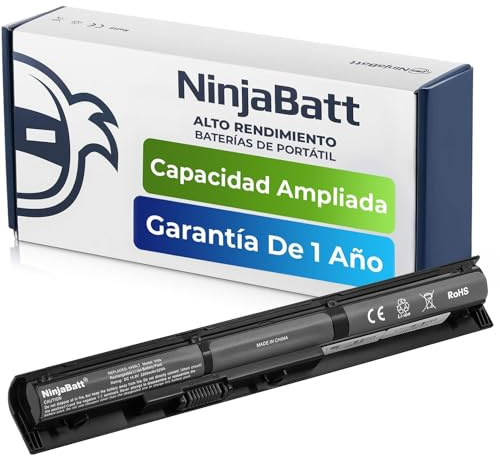 NinjaBatt Akku für HP VI04 756743-001 V104 756478-851 ProBook 450 G2 455 440 Pavilion 17-F105NG 17-F025NG 756478-421 756745-001 756478-422 Envy 15-K010NG 15-K075NZ - [4 Zellens/2200mAh]