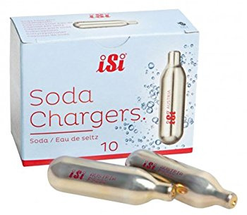 iSi - Pack de 10 recharges pour siphon Seltz CO2, 8 g, barman cocktail