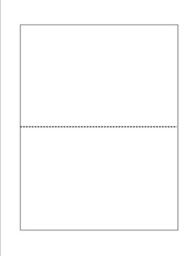 Print-Ready Business Forms (8-1/2 x 11) with Single Micro-Perf for Separation, on White 67lb Vellum Paper - 250 Sheets (Forms)