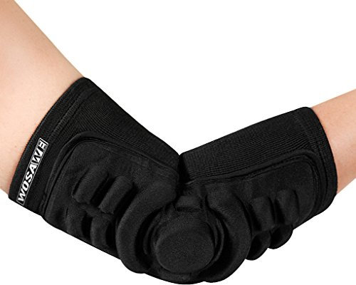 Sport Ellenbogenbandage Ellenbogenschoner Ellenbogenschutz Gel Gepolstert Kompression Ellenbogen Arm Ärmel Schutz Wärmer Armlinge für Roller-Skaten, Reiten, Basketball