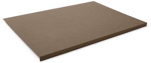 Eglooh Talia Schreibtischunterlage Leder (Regeneriert) mit Kantenschutz aus Stahl – Nahtlose Schreibunterlage Groß, Abwischbar, Rutschfest – Made in Italy