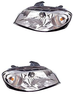 Halogen Scheinwerfer Set links & rechts Hauptscheinwerfer Frontscheinwerfer H4 mit Elektromotor für Model Aveo/Kalos Stufenheck T250 T255