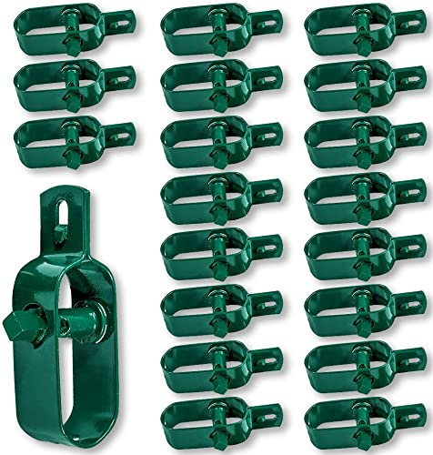 Amagabeli Garden Home 20 Pièces Tendeur Grillage 2# 95MM, Tendeur de Clôture, Tendeurs à Fil Barbelé, Kit de Connecteurs Tendeur de Corde pour Fil de Tension (Vert)
