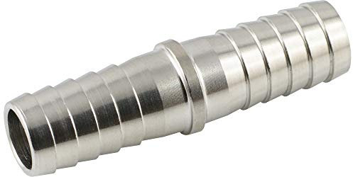 Fittingteile - Gerade Schlauchverbinder Schlauchverbindungsrohre Edelstahl (Werkstoff: Edelstahl - Schlauch Ø innen: 9 mm)