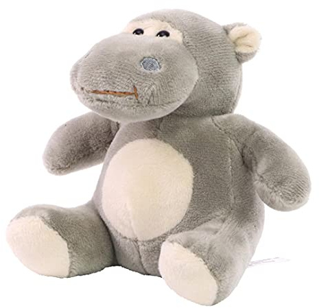 Minifeet Nilpferd Tanja - Kuscheltier Plüschtier Stofftier Spielzeug - kuschelig weich - Geschenk für Baby Kinder Freunde Schulstart Einschulung | Höhe: 14 cm