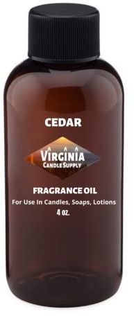 Cedar Fragrance Oil (4 oz Bottle) for Candle Making, Soap Making, Tart Making, Room Sprays, Lotions, Car Fresheners, Slime, Bath Bombs, Warmers…