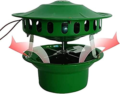 UZOURI Chimney Fan 80W Electric Chimney Fan Chimney Fan Chimney Fan Flue Chimney Exhaust Fan Fan for BBQ Hut Fireplace Thermo Stove Wood Oven（1pc）