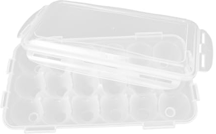 Healeved 2stücke Eieraufbewahrungsbox Für Kühlschrank Tragbare Eierbox Mit Fächern Für Küche Schützt Eier Vor Bruch Platzsparend Für Eiergrößen Geeignet