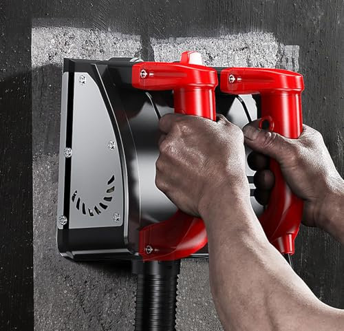 GCZQYAM Raboteuse murale électrique, raboteuse murale électrique 1200W 4000r/min Machine de pelle à béton à grande vitesse, profondeur de plantation réglable, pour mur intérieur extérieur