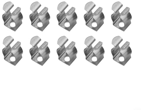10 stabile Federklemmen aus 304 Edelstahl für Werkzeugorganisation in Garage, Schuppen und Zuhause (12 mm)