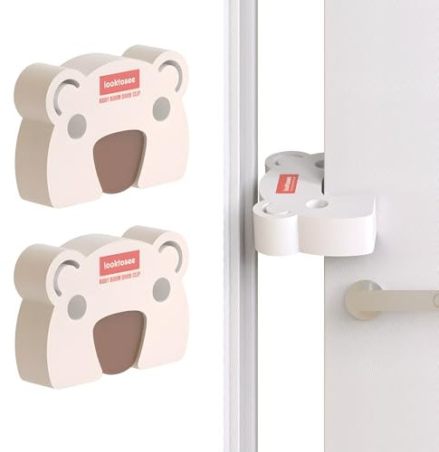 Glowgare 2 Stück Bärenförmige EVA Türsicherung für Kinder Anti Tür Slam Fingerschutz für Schlafzimmer und Schiebetüren