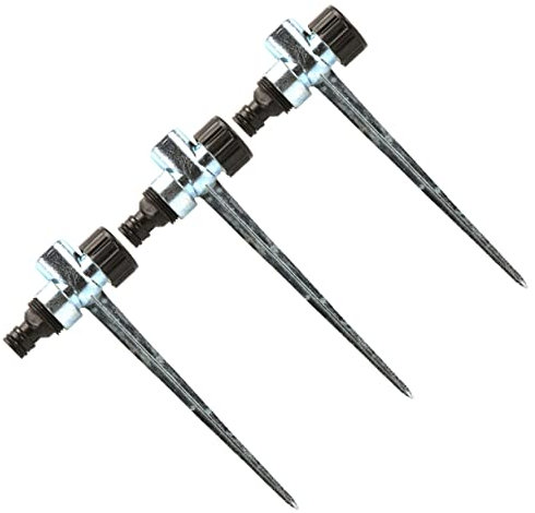 YARNOW 3 Stück Sprinkler-Erdungsstange sprühkreide sprühkopf Bewässerungsspitze für Gartenpflanzen Rasensprenger Spike Spitze für Sprinkler Spike für Bewässerung Sprinkler Zinklegierung