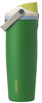 Owala FreeSip Sway Insulated Stainless Steel Water Bottle with Two-Way Spout, Built-In Straw and Bucket Handle, Made for Travel, School, and Sports, 30oz, BPA Free, Leak Proof, Putting Green