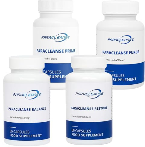 Paracleanse Prime – Stage 1 Herbal Cleanse with Dandelion Root, Artichoke & Betaine HCl, 60 Vegan Capsules, UK Made, Gentle Gut Support, 4-Stage Protocol or Standalone