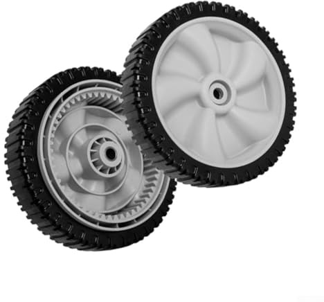 Pumixiy Rueda de tractor de césped 634-0190A de 8 pulgadas de repuesto para máquinas Craftsman serie 247 y de patio, modelos 12A, rueda de cortacésped duradera con tracción mejorada (2 unidades)