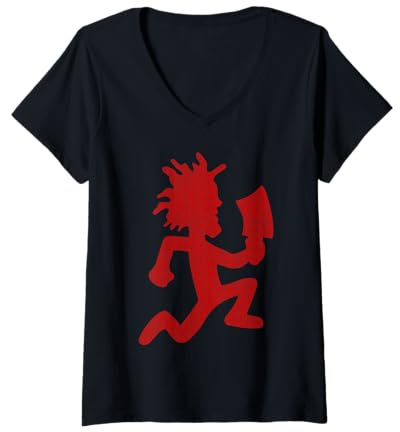 Women's Insane Clown Posse | ICP Merch | Hatchetman Vintage V-Neck T-Shirt