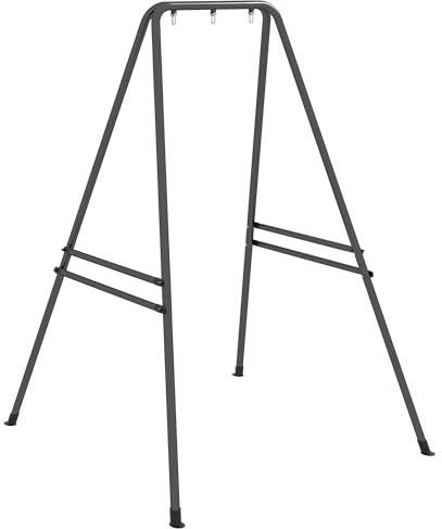 Outsunny Support pour Fauteuil Suspendu Robuste 143x124x180 cm Noir