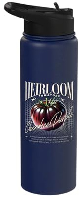 Cherokee Purple Tomato – Heirloom Grower & Seed Saver Stainless Steel Insulated Water Bottle
