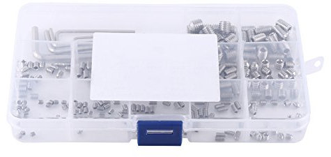 240 Stücke M3 / M4 / M5 / M6 / M8 Innensechskant Gewindestifte Sortiment Kit mit Inbusschlüssel Home Repair Tools