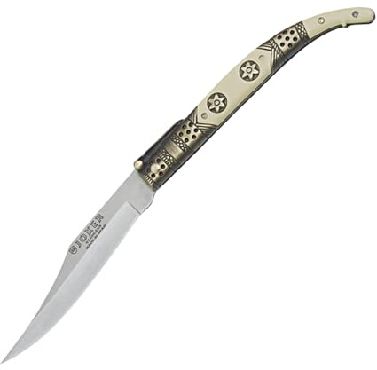 Joker Klassisches Taschenmesser N103D Zamakgriff und ABS verziert, 60 gr, Klinge 10 cm Edelstahl 420, Angelgerät, Jagd, Camping und Wandern
