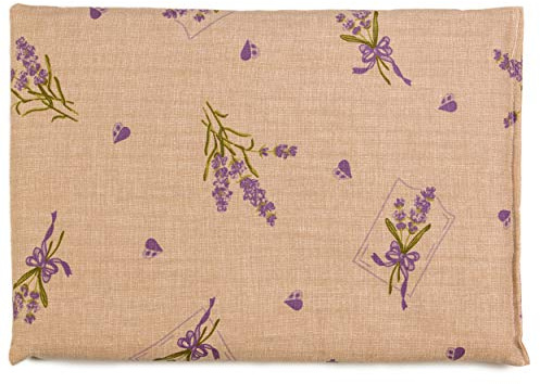 GIRAFFENLAND Körnerkissen 30 x 20 cm, Landhausstil Romantik - Körner Wärmekissen für Mikrowelle und Backofen - 30x20cm, Weizen