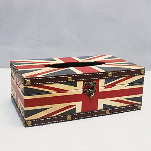 LGYKMU Vintage Tissue-Box Kosmetik-Aufbewahrungsbehälter Geeignet Taschentuch Spender Für Das Büro Zu Hause Auto Hotelgast Häuser Dekoration,Retro 004