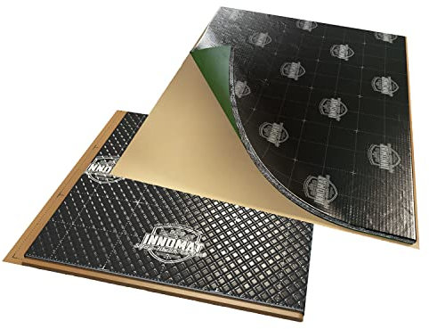 INNOMAT Speaker Kit Auto Set di due materiali anti ruggente tappetino isolante autoadesivo Alubutile E Isolamento acustico e acustico schiuma acustica…