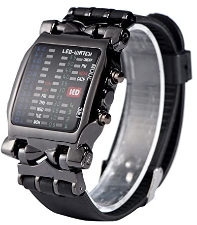 Bagima Elettrico Wch 13 × 5 × 2 Maschio Femmina Elettronico LED Orologio Pu Cinturino Data Funzione Orologio da Polso