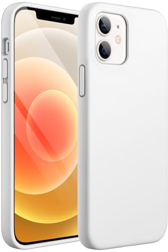 JETech Silikon Hülle für iPhone 12 mini, Weiß