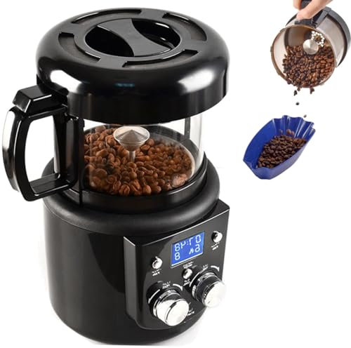 Tostatore di caffè con raffreddatore, tostatore di caffè domestico temperatura regolabile e timer aria caffè in grani tostatore con funzione di raffreddamento,220V