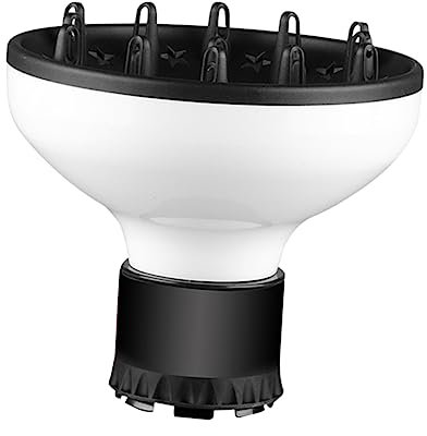 Ipetboom Haartrockner Diffusor Aufsatz Hitzebeständig Robust Für Locken Glattes Haar Frizzschutz Schnelles Styling Passend Für Viele Föhne Zuhause Salon Weiß
