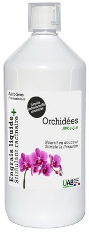 Engrais organique liquide pour orchidées. Concentré à diluer UAB. - 1 litre (500 litres de préparation)