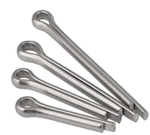 Schrauben 50 Stück M1-M2-Splinte, U-Form, offene elastische Verbindung, geteilte Splinte, Befestigungsstifte, verzinkter Kohlenstoffstahl, Haarnadel-Befestigungsstifte, häufig im Leben verwendete Befe