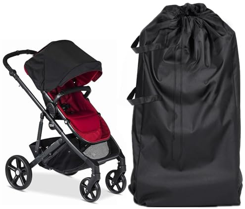 HOTUT Kinderwagen Tasche für Flugzeug Reisen, Transporttasche für Kinderwagen, Wasserdicht Faltbar Kindersitz Transporttasche, Reise-Kinderwagentasche für Zugfahrten Am Flughafen (49 * 31 * 113cm)