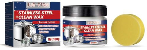 100 g Metallpolitur-Creme, Edelstahl, Reinigungswachs, Kratzerentferner, Polieren, Glanzcreme, Rost, langlebig, O1L8 Aluminium D8T2