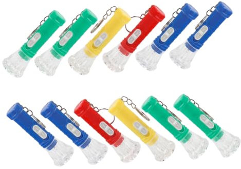 WOONEKY 18stücke Mini-taschenlampe Led Hängende Schlüsselanhänger Leuchtender Anhänger Kompakt Taschenlampe Werkzeug Beleuchtung